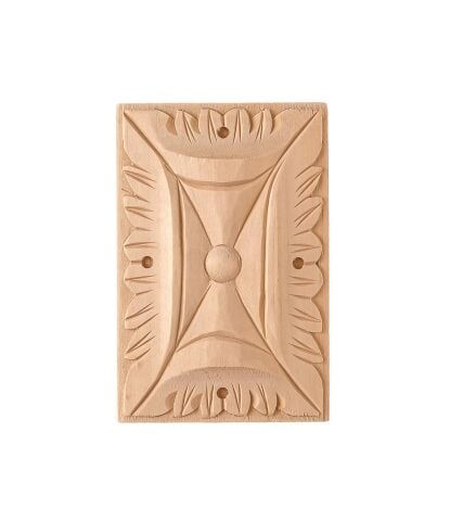 Aplik Motifli Rozet Boyanabilir Dekoratif Aksesuar 15x10x1,2 CM-OA100