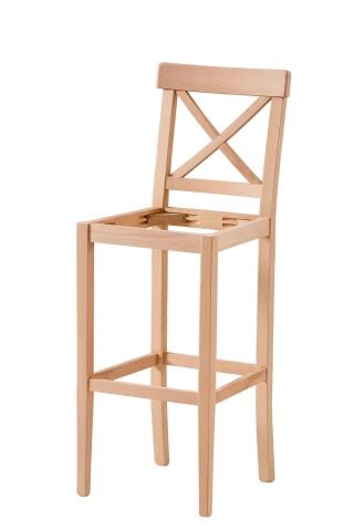 ÇAPRAZ DÖSEMELI BAR SANDALYE 42X40X112 CM