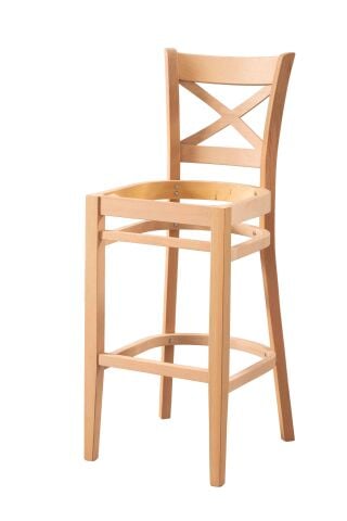 ÇAPRAZ PAPEL DÖSEMELI BAR SANDALYE 42X42X110 CM