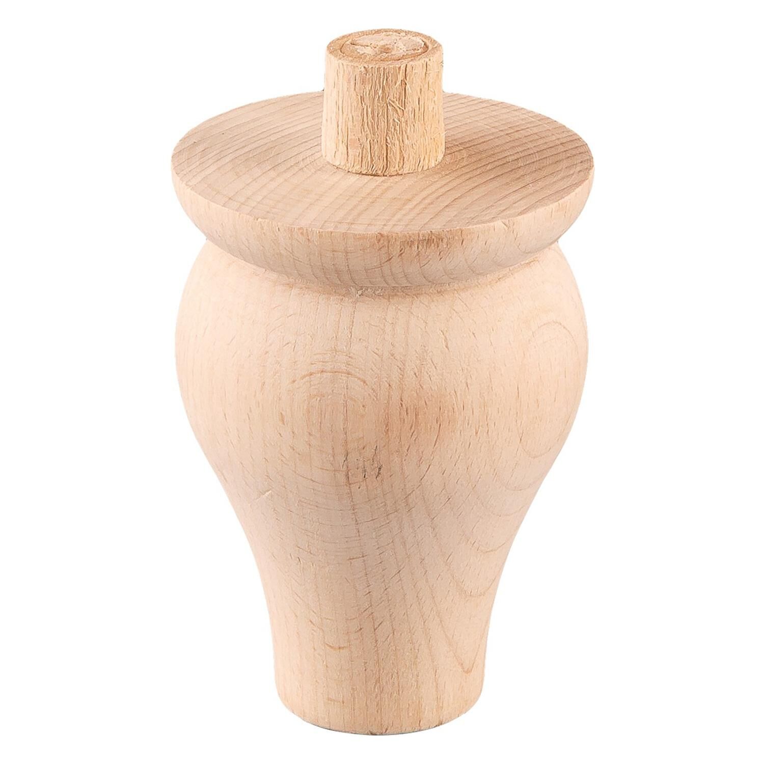 Torna Ahşap Ayak  Komidin Dresuar Koltuk Ayağı Desenli  7x7x15 cm