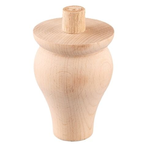 Torna Ahşap Ayak  Komidin Dresuar Koltuk Ayağı Desenli  7x7x15 cm