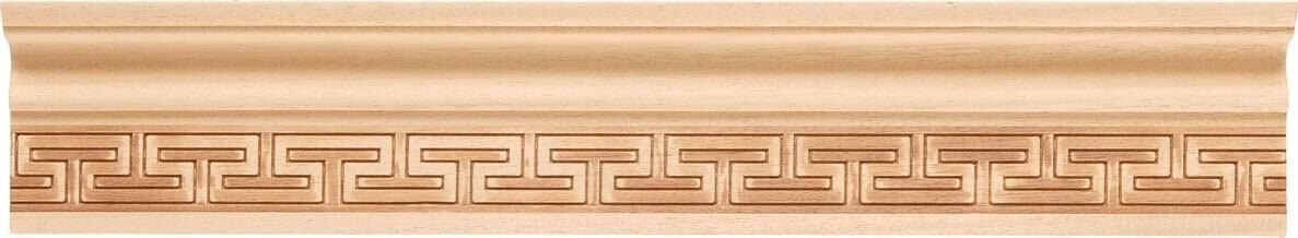 Ayous Ahşap Oyma İşlemeli Labirent Desenli Çıta Boyanabilir Dekoratif Aksesuar 110x38 mm  MAC19