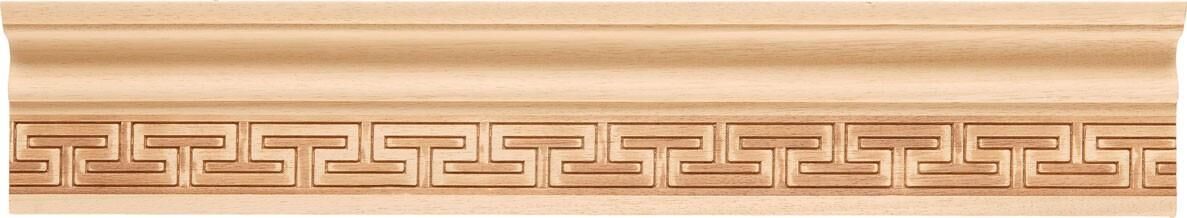 Ayous Ahşap Oyma İşlemeli Labirent Desenli Çıta Boyanabilir Dekoratif Aksesuar 110x38 mm  MAC19