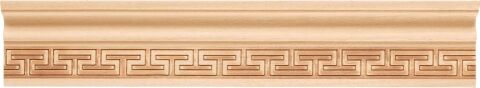 Ayous Ahşap Oyma İşlemeli Labirent Desenli Çıta Boyanabilir Dekoratif Aksesuar 110x38 mm  MAC19