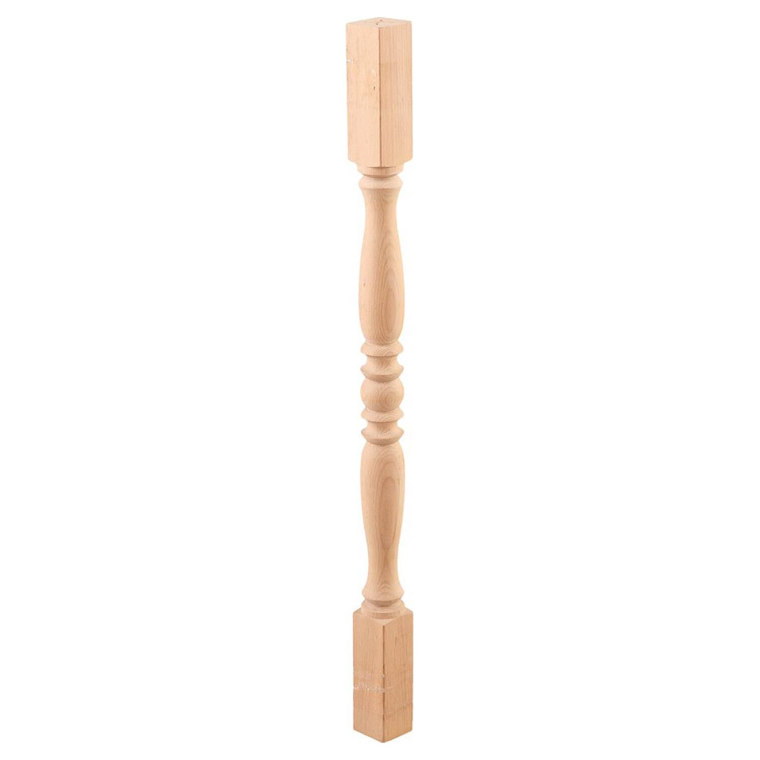 Merdiven Torna Ayak Extra Kayın Boyanabilir Ahşap 5x5x80 cm