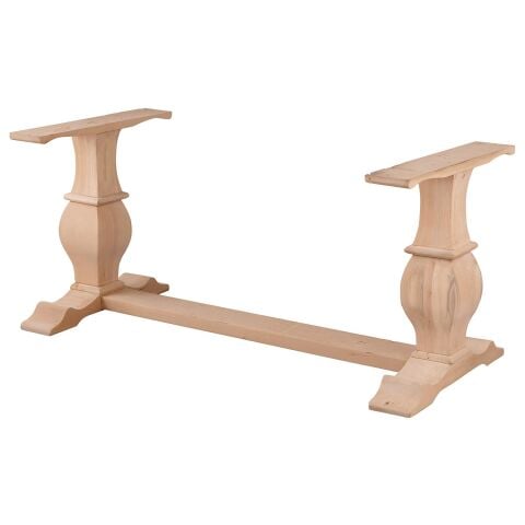 İkili Masa Ayağı Ahşap Torna Ayak 20x20x160x72 cm-AGT05