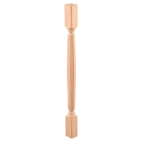 Merdiven Torna Ayak Fitil İşlemeli Boyanabilir Ahşap 6x6x80 cm