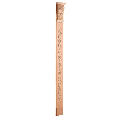 Ahşap Oymalı Sütun Roma Sütun Boyanabilir Dekoratif Aksesuar 210x12 cm  ATS01