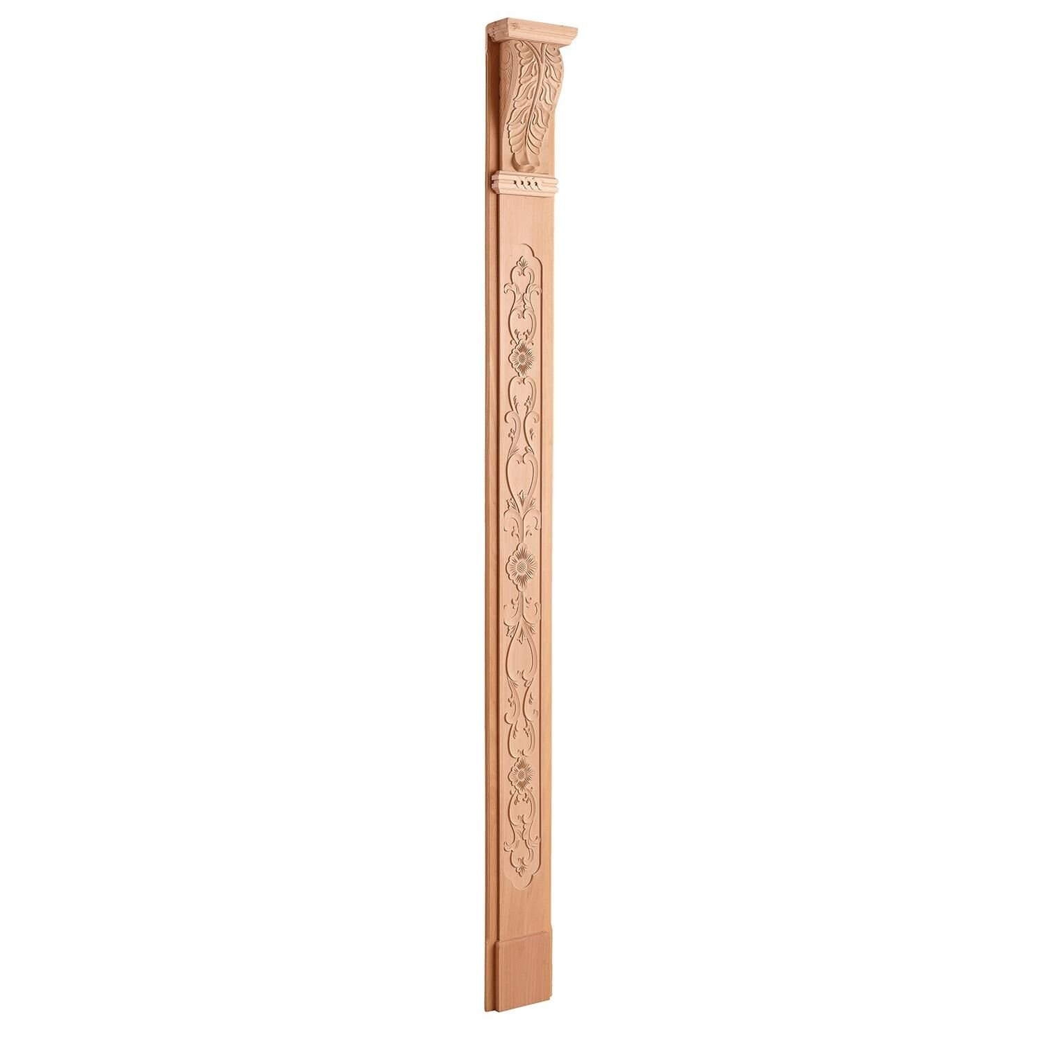 Ahşap Oymalı Sütun Roma Sütun Boyanabilir Dekoratif Aksesuar 210x12 cm  ATS01