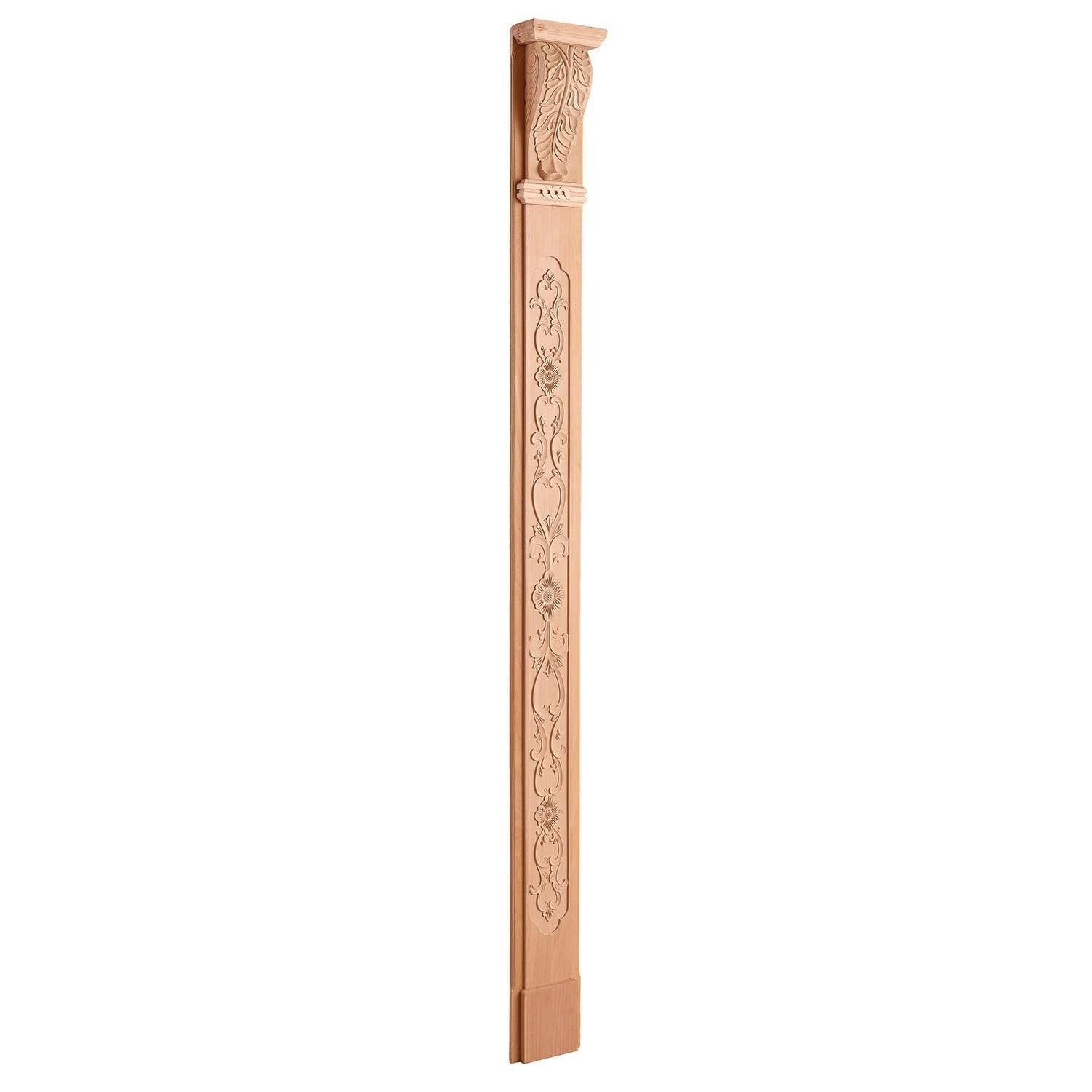 Ahşap Oymalı Sütun Roma Sütun Boyanabilir Dekoratif Aksesuar 210x12 cm  ATS01