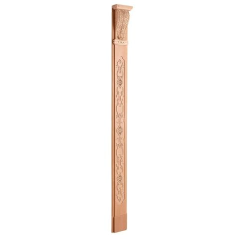 Ahşap Oymalı Sütun Roma Sütun Boyanabilir Dekoratif Aksesuar 210x12 cm  ATS01