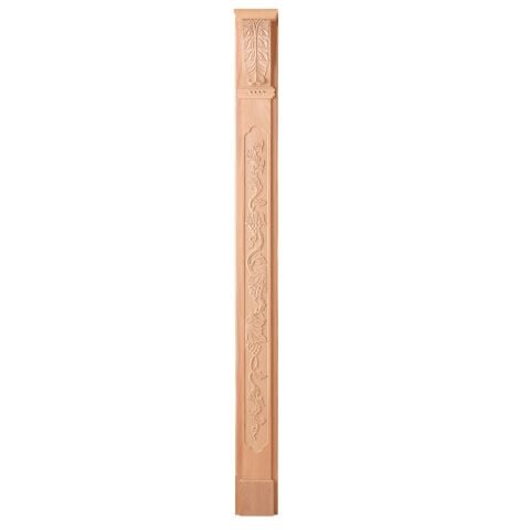 Ahşap Oymalı Sütun Roma Sütun Boyanabilir Dekoratif Aksesuar 210x18  cm ATS02