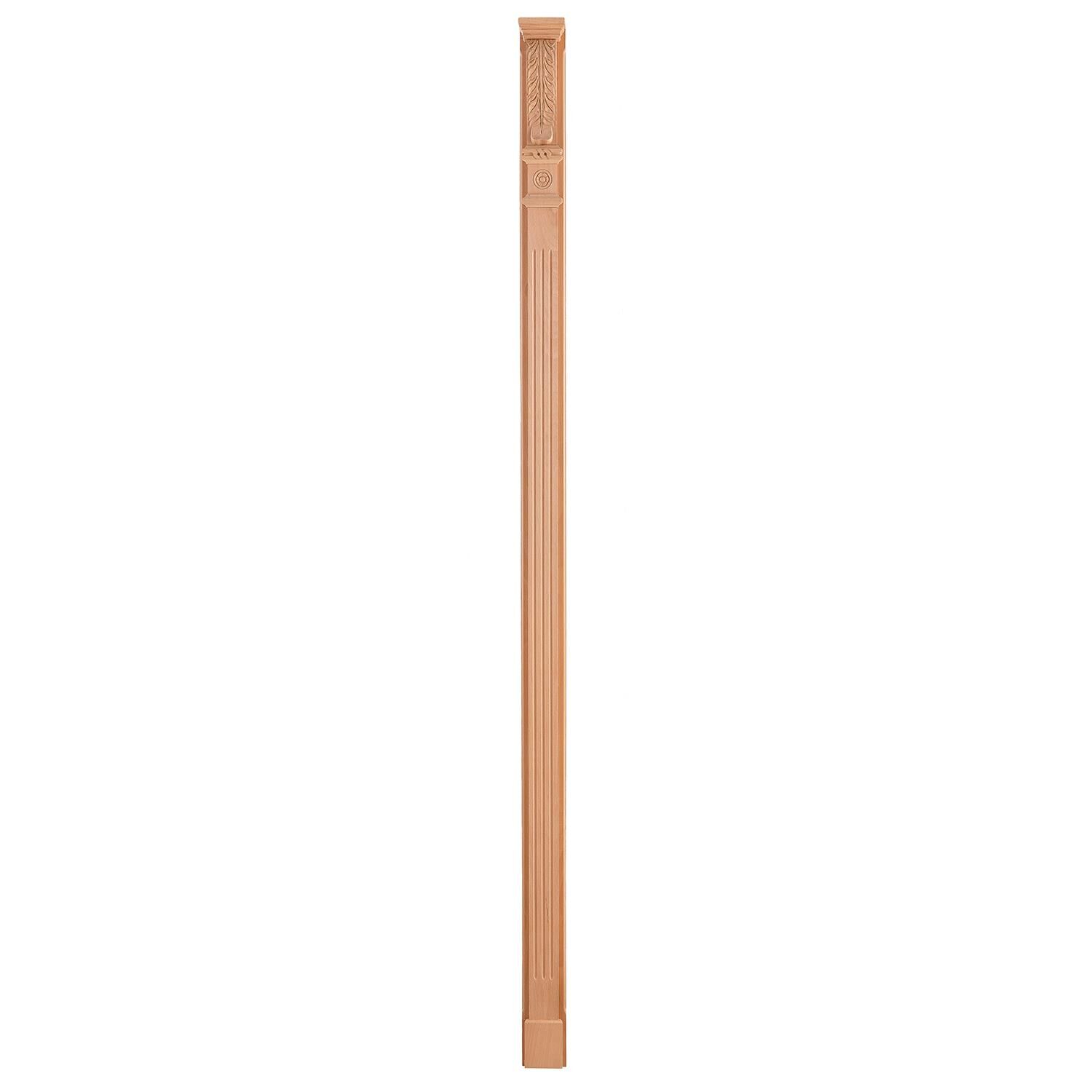 Ahşap Oymalı Sütun Roma Sütun Boyanabilir Dekoratif Aksesuar 240x6 cm  ATS03