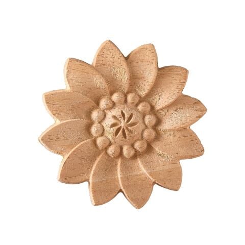 Aplik Motifli Rozet Boyanabilir Dekoratif Aksesuar 8x8x0,8 CM-OA88