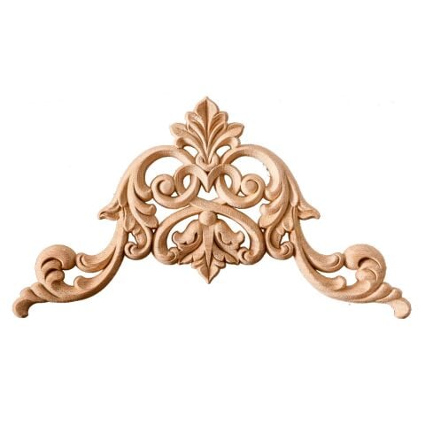Köşe Aplik Dekoratif Aksesuar Boyanabilir İşlemeli Ahşap  20x20x1,2 cm OKA01