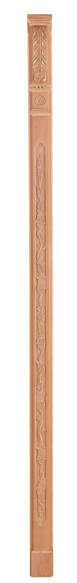 Ahşap Oymalı Sütun Roma Sütun Boyanabilir Dekoratif Aksesuar 9x210 cm  ATS10
