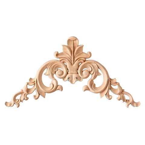 Köşe Aplik Dekoratif Aksesuar Boyanabilir İşlemeli Ahşap  15x15x1 cm  OKA02