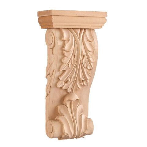 Payanda Ahşap Oyma İşemeli Boyanabilir Dekoratif Aksesuar 35x23x8,5 AOP13