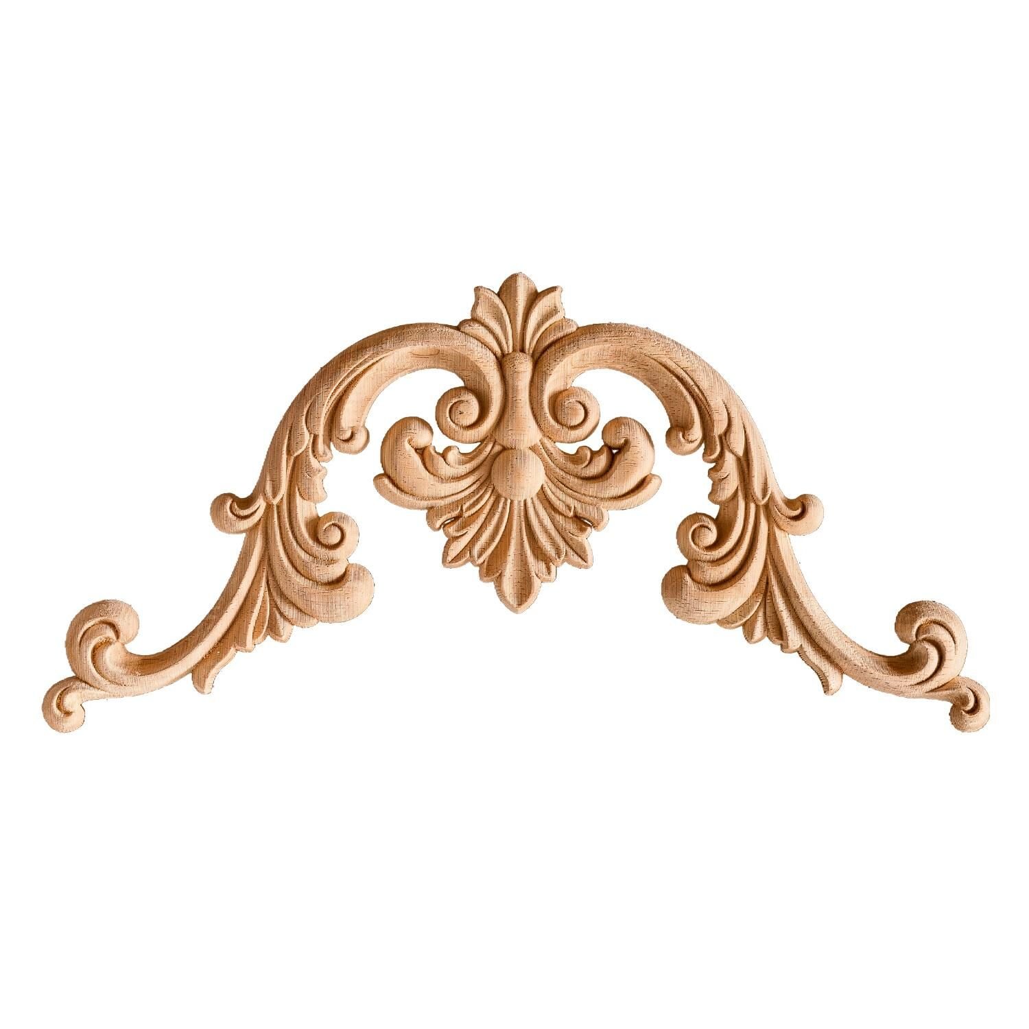 Köşe Aplik Dekoratif Aksesuar Boyanabilir İşlemeli Ahşap  30x30x1,2 cm OKA03