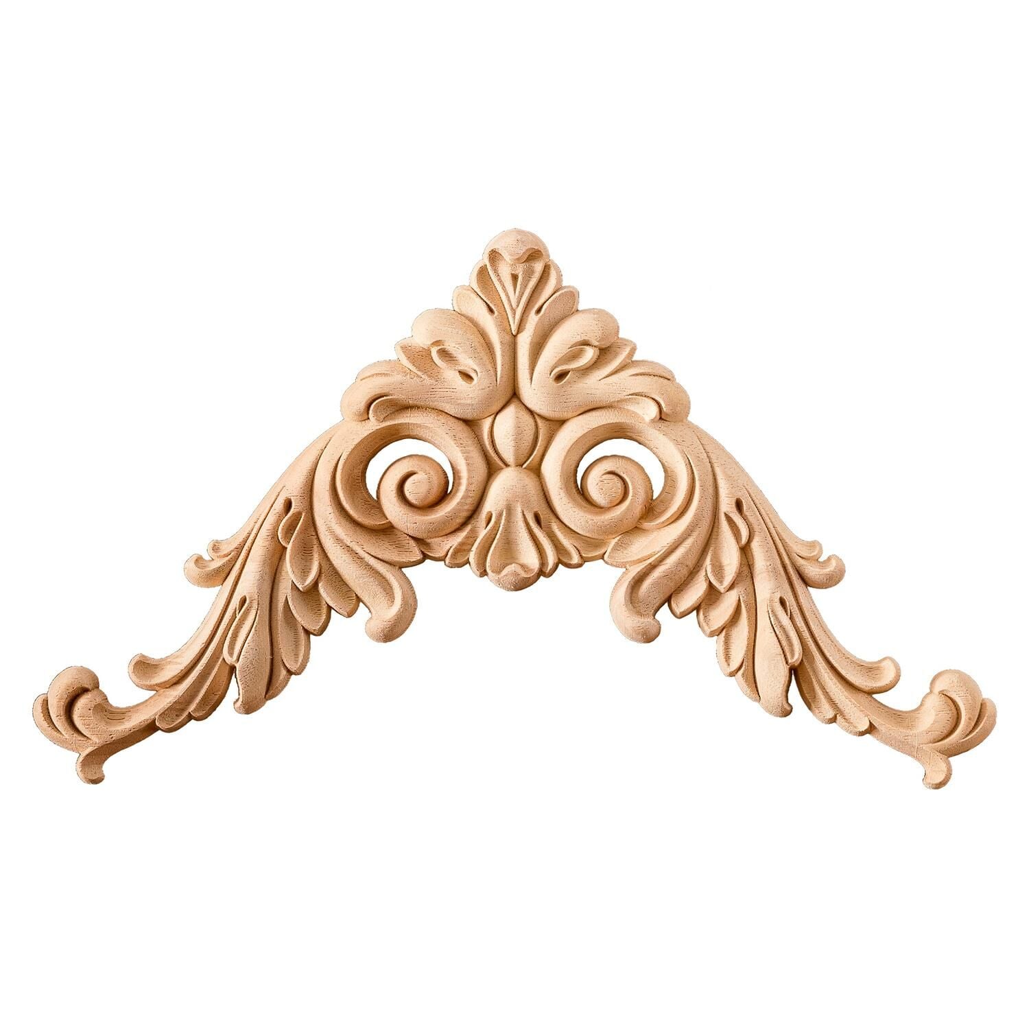 Köşe Aplik Dekoratif Aksesuar Boyanabilir İşlemeli Ahşap  25x25x1,7 cm OKA09