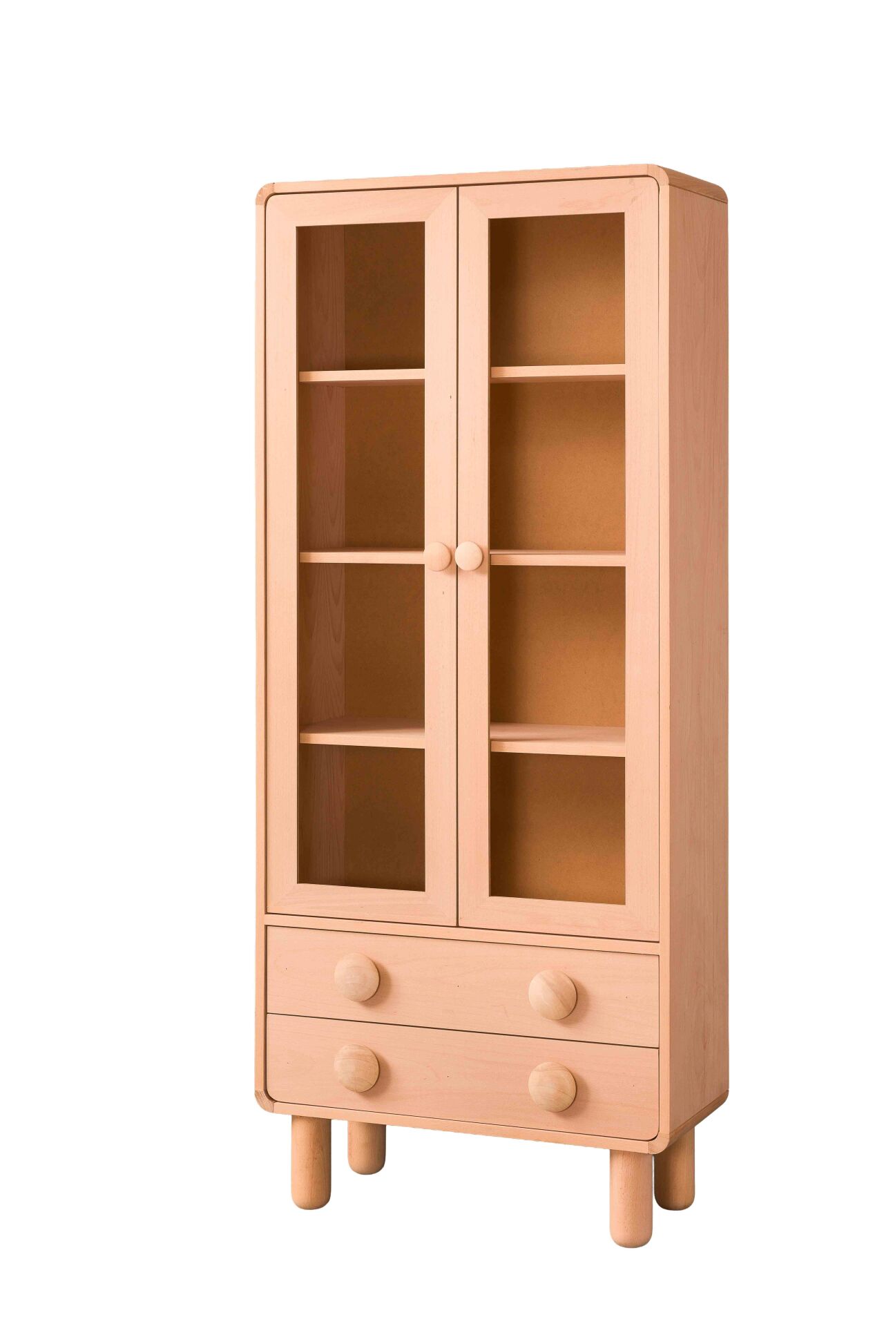 BOHEM ÇEKMECELI CAMLI KITAPLIK