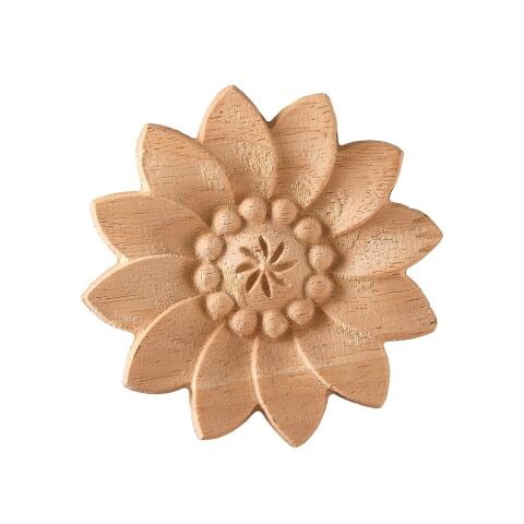 Aplik Motifli Rozet Boyanabilir Dekoratif Aksesuar 6x6x0,8 CM-OA88