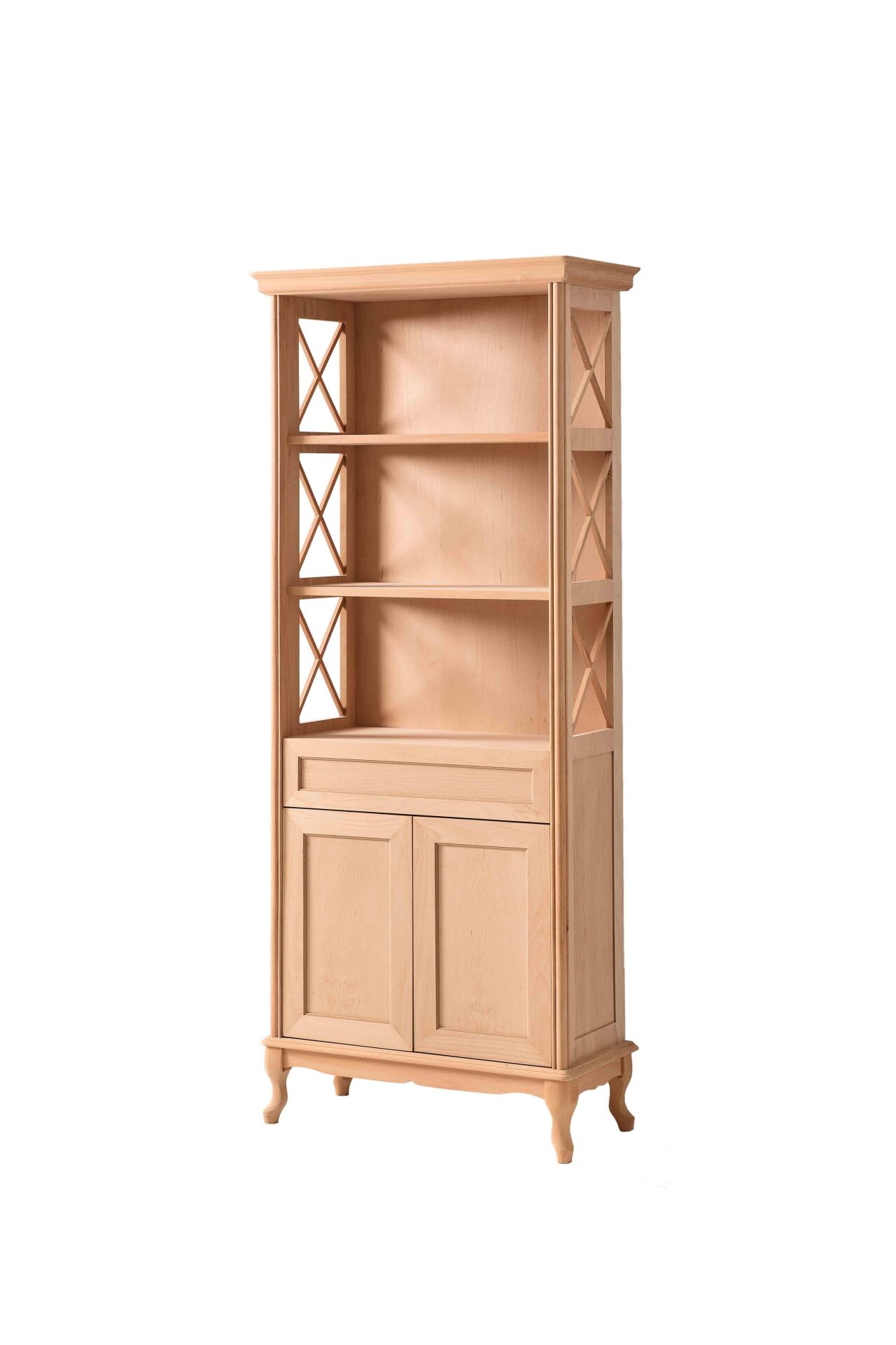 ÇAPRAZ ÇITALI KITAPLIK 80X38X195 CM