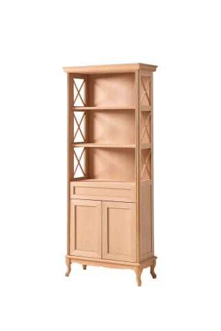 ÇAPRAZ ÇITALI KITAPLIK 80X38X195 CM