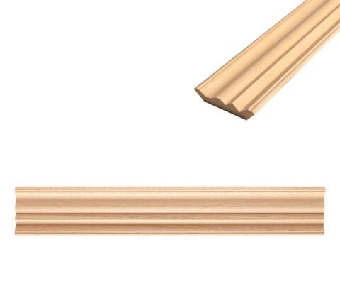 Ayous Ahşap Çıta Boyanabilir Dekoratif Aksesuar 120x22 mm  MAC04