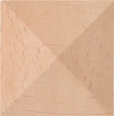 Kayın Piramit  Duvar Aksesuarı 7x7 cm