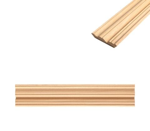 Ayous Ahşap Çıta Boyanabilir Dekoratif Aksesuar 120x22 mm  MAC05