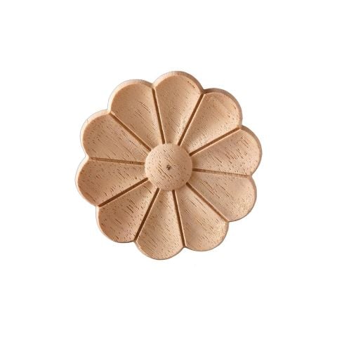 Aplik Motifli Rozet Boyanabilir Dekoratif Aksesuar 8x0,8 CM-OA85