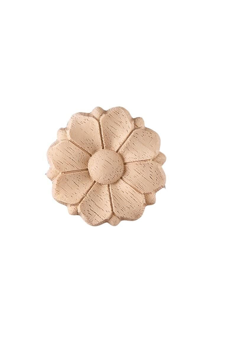 Aplik Motifli Rozet Boyanabilir Dekoratif Aksesuar 6x0,8 CM-OA165