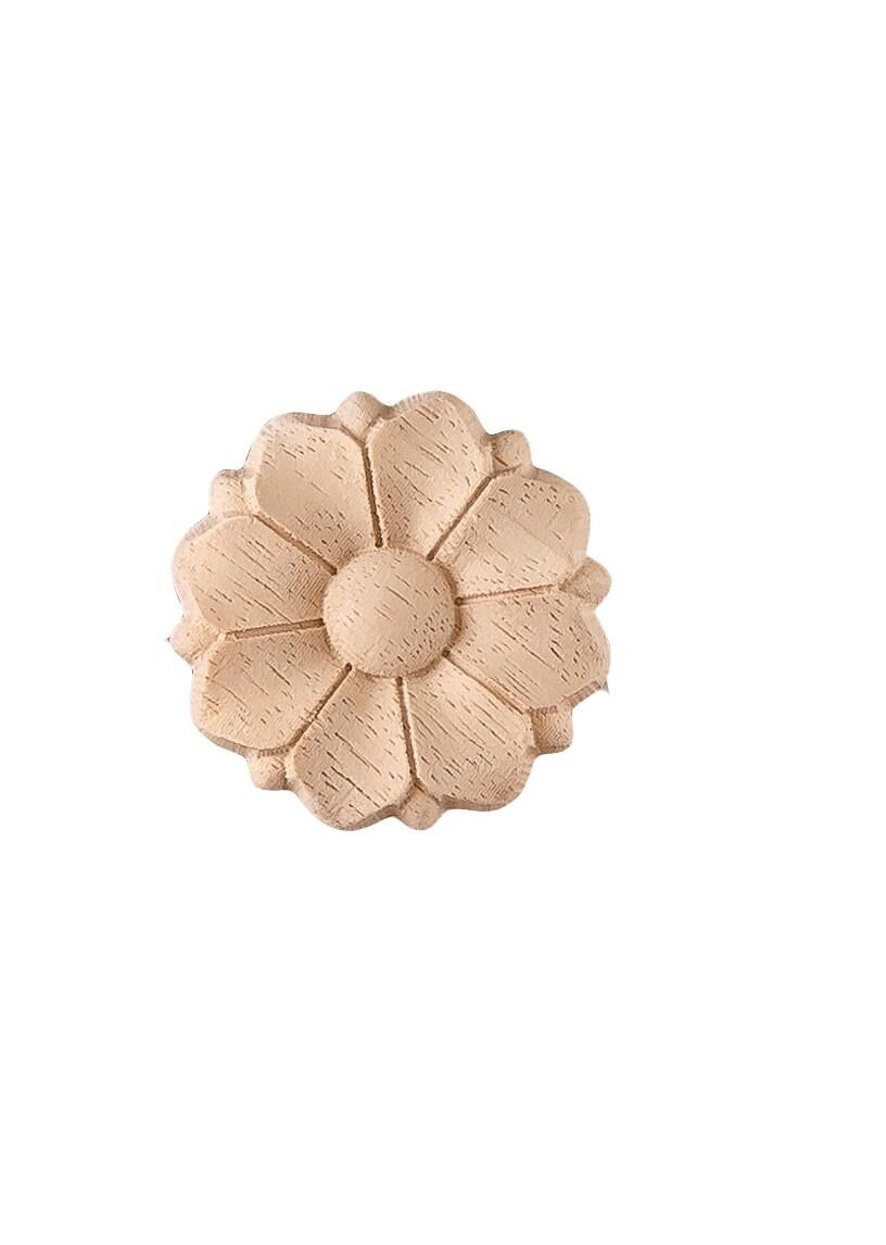 Aplik Motifli Rozet Boyanabilir Dekoratif Aksesuar 6x0,8 CM-OA165