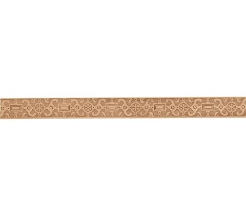 Ayous Ahşap Oyma İşlemeli Osmanlı Desenli Çıta Boyanabilir Dekoratif Aksesuar 51x8 mm  MAC32