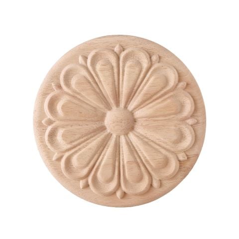 Aplik Motifli Rozet Boyanabilir Dekoratif Aksesuar 15x1,2 CM-OA84