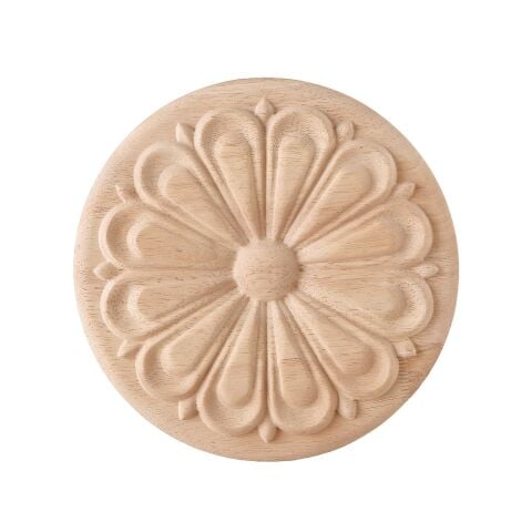 Aplik Motifli Rozet Boyanabilir Dekoratif Aksesuar 25x1,4 CM-OA84