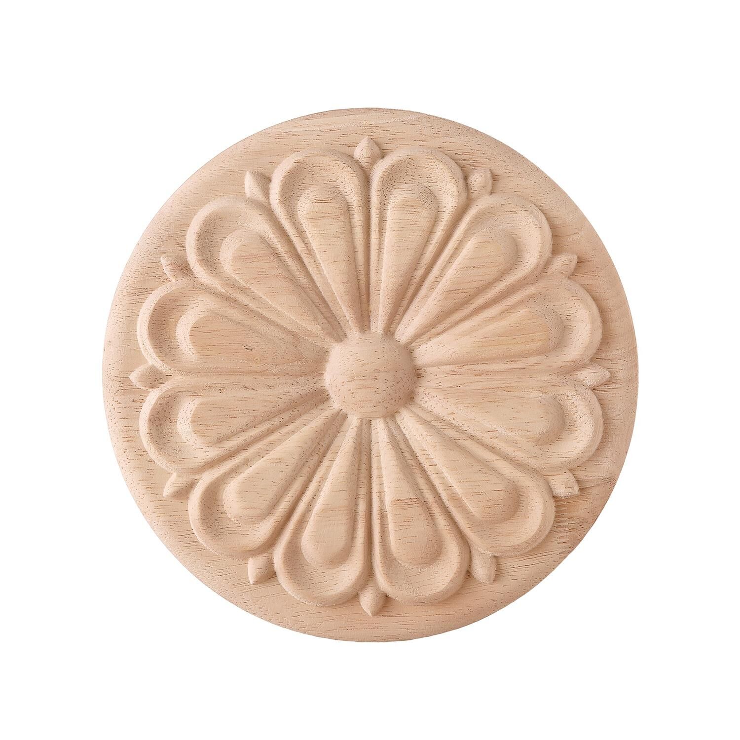 Aplik Motifli Rozet Boyanabilir Dekoratif Aksesuar 8x1 CM-OA84