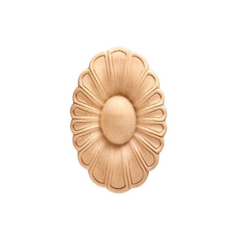 Aplik Motifli Rozet Boyanabilir Dekoratif Aksesuar 6x4x0,8 CM-OA91