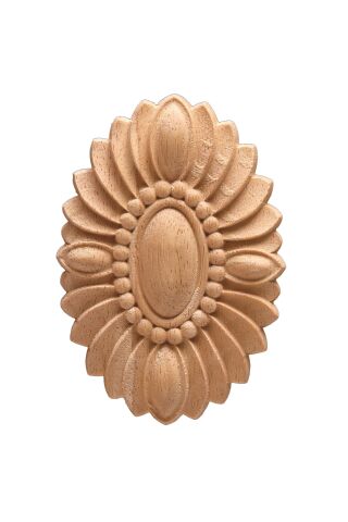 Aplik Motifli Rozet Boyanabilir Dekoratif Aksesuar 7x5x0,8 CM-OA90