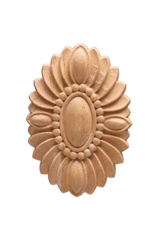 Aplik Motifli Rozet Boyanabilir Dekoratif Aksesuar 7x5x0,8 CM-OA90