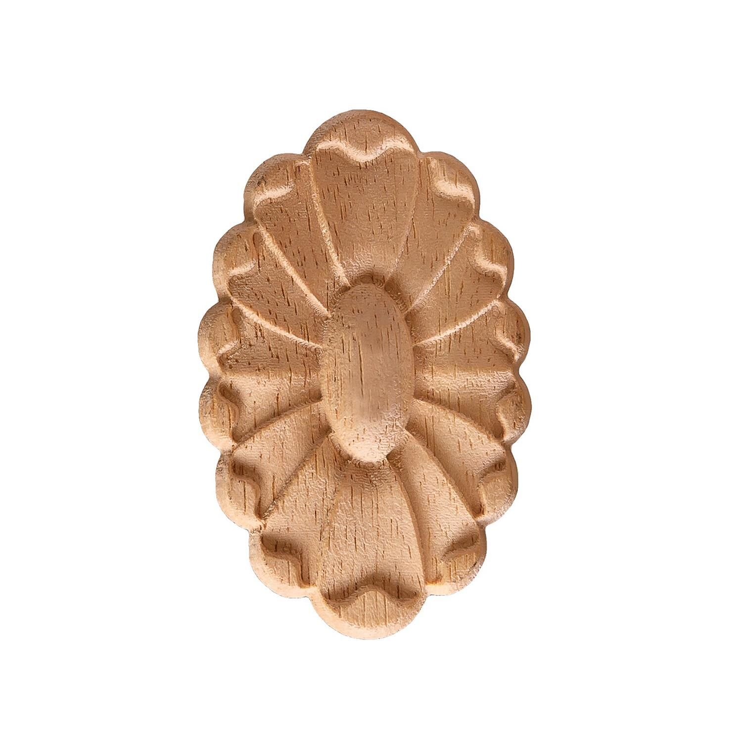 Aplik Motifli Rozet Boyanabilir Dekoratif Aksesuar 13x8x1 CM-OA245