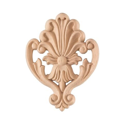 Aplik Motifli Rozet Boyanabilir Dekoratif Aksesuar 13x10x1 CM-OA49