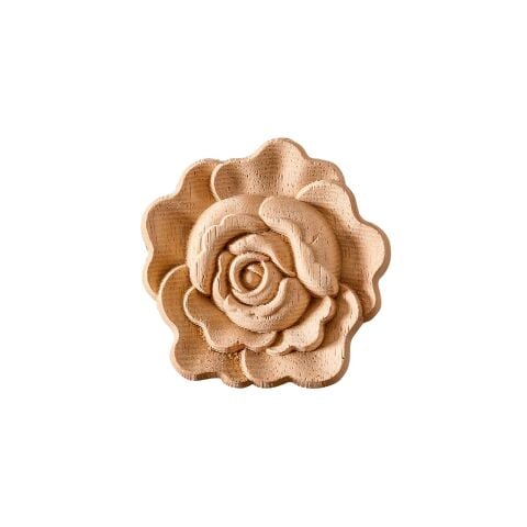 Aplik Motifli Rozet Boyanabilir Dekoratif Aksesuar 7x7x1,4 CM-OA291