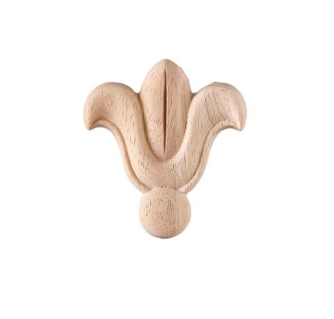 Aplik Motifli Rozet Boyanabilir Dekoratif Aksesuar 5x4,5x0,8 CM-OA156
