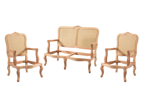 HASIRLI ITALYAN OYMALI ÇAY TAKIM 130X66X106 CM