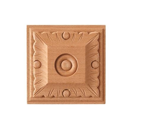 Aplik Motifli Rozet Boyanabilir Dekoratif Aksesuar 8x8x1,1 CM-OA96