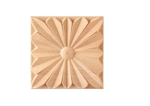 Aplik Motifli Rozet Boyanabilir Dekoratif Aksesuar  6x6x0,8 CM-OA95