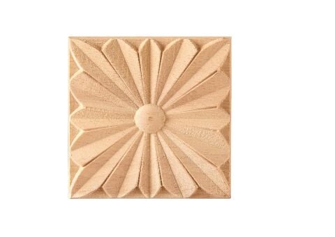 Aplik Motifli Rozet Boyanabilir Dekoratif Aksesuar  8x8x0,8 CM-OA95