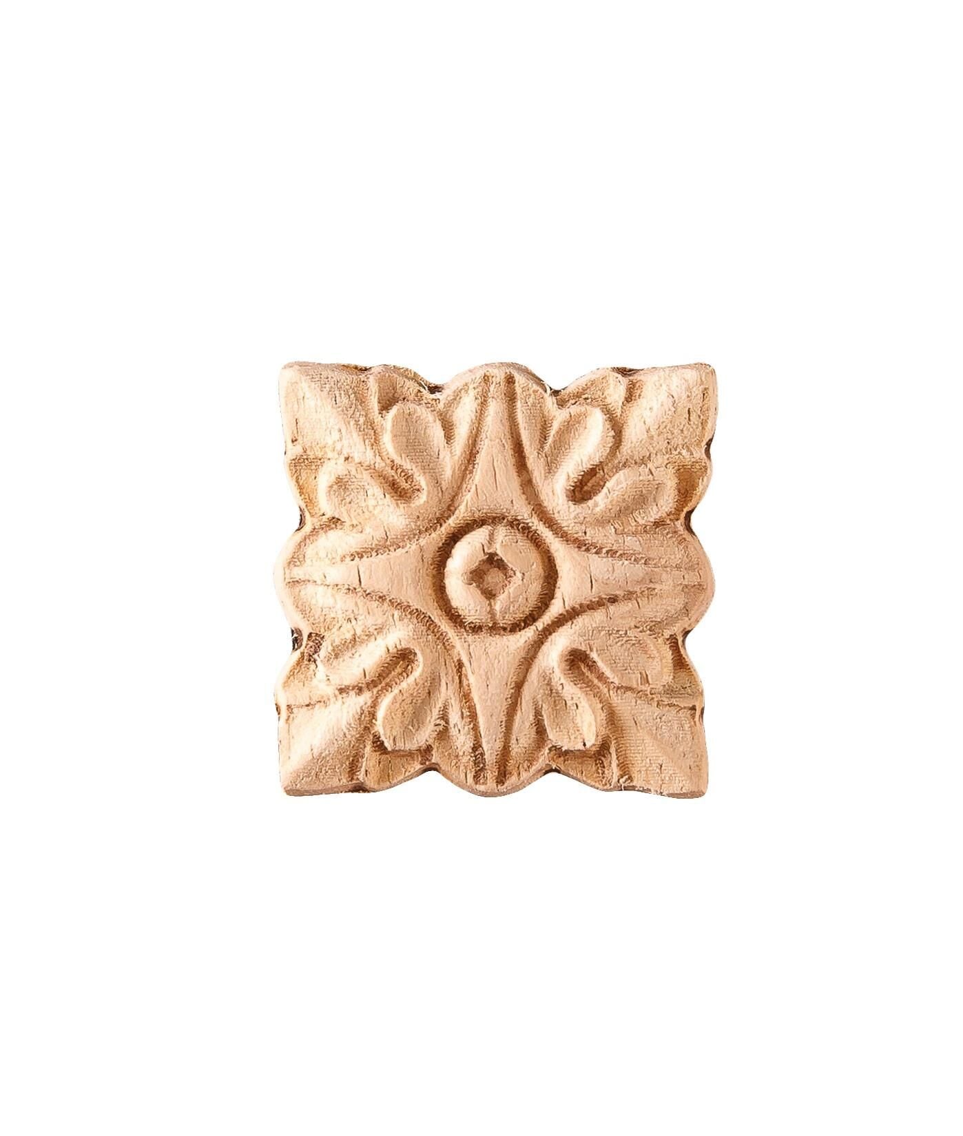 Aplik Motifli Rozet Boyanabilir Dekoratif Aksesuar 5x5x0,8 CM-OA249